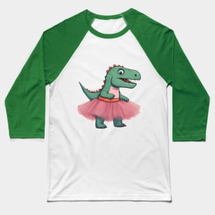 Dinosaurier in Tütü Baseball T-Shirt